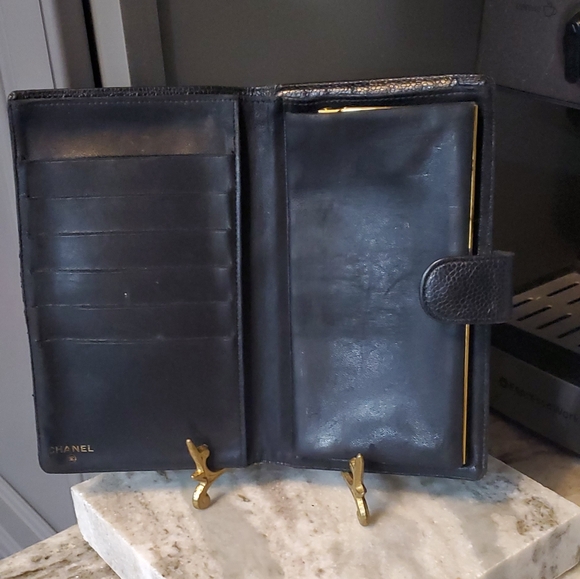 CHANEL BLACK CAVIAR WALLET Vintage 1979/1999⚜️🖤⚜️❤️⚜️🖤 - Picture 7 of 16